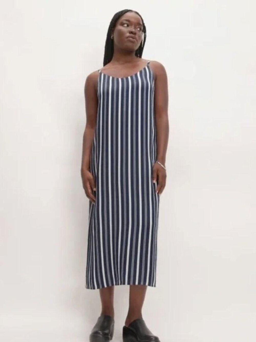NWT Everlane Hammered Satin Slip Dress